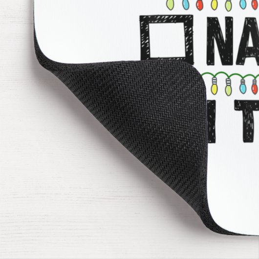 Funny Xmas Nice Naughty I Tried Christmas List Fam Mousepad (Ecke)