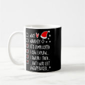 Funny Xmas Nice Naughty List kann ich erklären - i Kaffeetasse (Links)