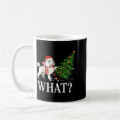 Funny Xmas Odle Pushing Christmas Tree Over Dog Wh Kaffeetasse (Links)
