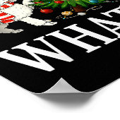 Funny Xmas Odle Pushing Christmas Tree Over Dog Wh Poster (Ecke)