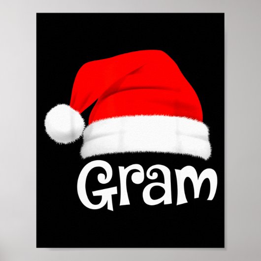 Funny Xmas Pajama Group Matching Gram Christmas Ha Poster (Vorne)