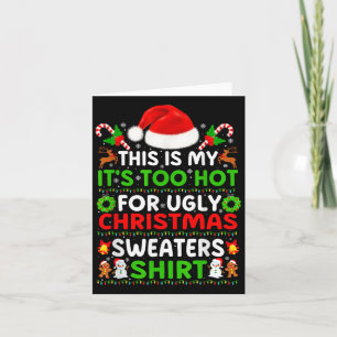 Funny Xmas Pajamas Das ist mein zu heißes für uns Karte