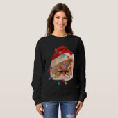 Funny Xmas Persian Cat Christmas Lights Adventure Sweatshirt (Vorne ganz)