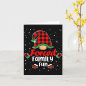 Funny Xmas Santa Hat Forced Family Fun Anti Christ Karte (Gelbe Blume)