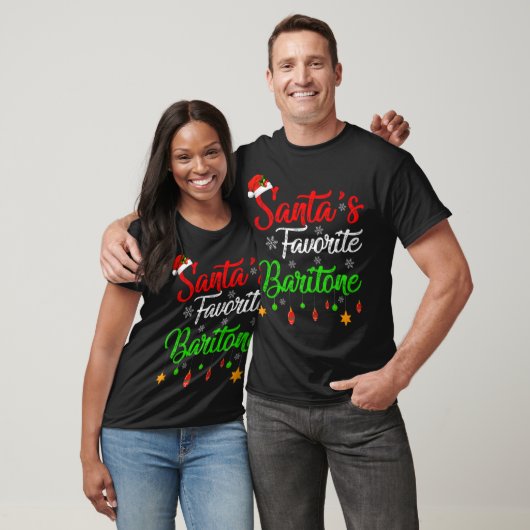 Funny Xmas Santas Favorite Baritone Christmas T Sh T-Shirt (Unisex)
