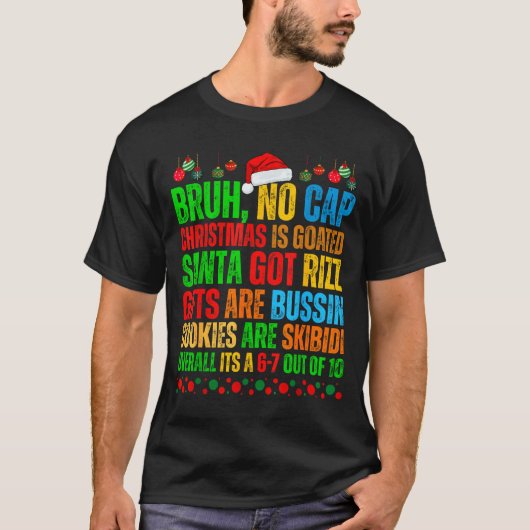 Funny Xmas School Generation Alpha Gen A Slang Chr T-Shirt (Vorderseite)