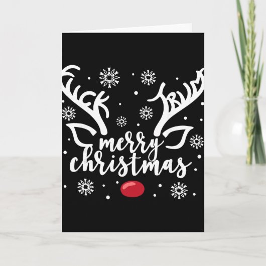 Funny Xmas Subtle Hidden Message Merry Christmas R Karte (Vorderseite)