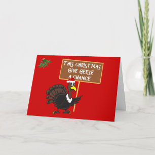 Funny Xmas Türkei Feiertagskarte