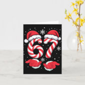 Funny Xmas Viral 67 Candy Canes Santa Funny Holida Karte (Gelbe Blume)