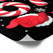 Funny Xmas Viral 67 Candy Canes Santa Funny Holida Poster (Ecke)
