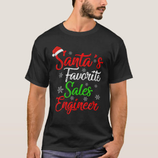 Funny Xmas Weihnachts Lieblingsvertriebsingenieur T-Shirt