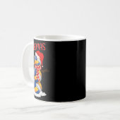 Funny Xmas Weihnachtsmannmütze Volleyball Schneema Kaffeetasse (Vorderseite Links)