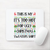 Funny Xmas zu heiße hässliche Weihnachtssüßer Frau Mousepad (Mit Mouse)