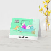 Funny Xray Brocken-Fußkarte Karte (Gelbe Blume)