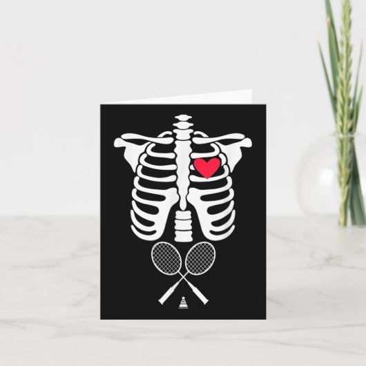 Funny Xray Halloween Kostüm Rib Cage Skeleton Bad Karte (Vorderseite)