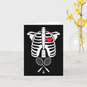 Funny Xray Halloween Kostüm Rib Cage Skeleton Bad Karte (Gelbe Blume)