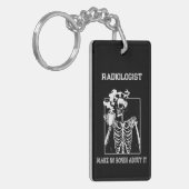 Funny Xray individuell anpassbarer medizinischer J Schlüsselanhänger (Vorderseite links)