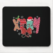 Funny Xray Tech Christmas Women Coquette Bow Radio Mousepad (Vorne)