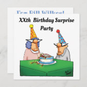Funny XX. Geburtstag Überraschung Party Einladunge Einladung (Vorne/Hinten)