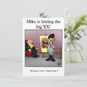 Funny XX. Geburtstagsparty Einladungen (Stehend Vorderseite)