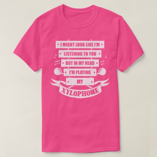 Funny Xylophone Player Geschenk T-Shirt (Design vorne)