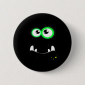 Funny Y Monster Eyeball Face Easy Christma Costume Button (Vorderseite)