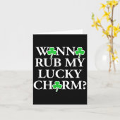 Funny Y St Patricks Day Clothing For Men Inappropr Karte (Gelbe Blume)