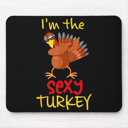 Funny Y Turkey Matching Family Group Thanksgiving Mousepad (Vorne)