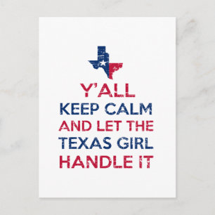 Funny Y'all Texan T-Shirts Postkarte