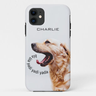 Funny Yapping Hund individuelle Monogramm Telefong iPhone 11 Hülle