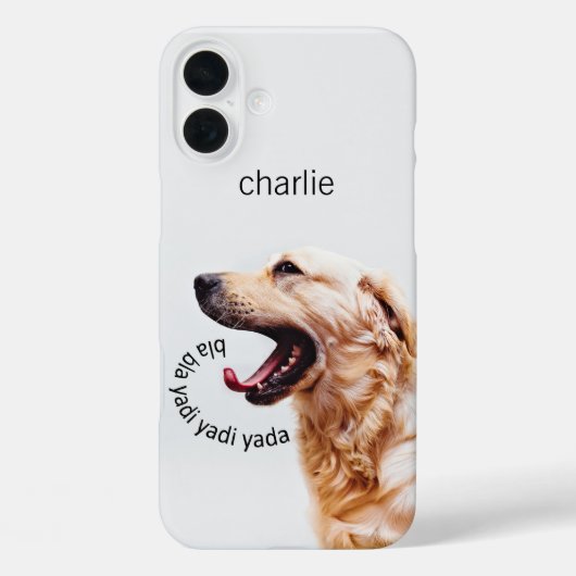 Funny Yapping Hund individuelle Name Telefongehäus Case-Mate iPhone Hülle (Rückseite)