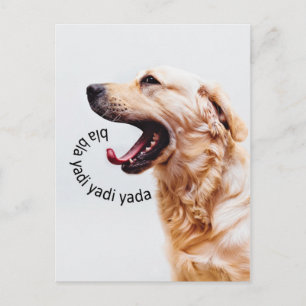 Funny Yapping Hund Postkarte
