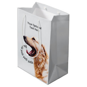 Funny Yapping Hunde individuelle Geschenktasche Mittlere Geschenktüte