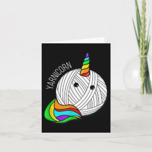 Funny Yarn Art Unicorn - Garten Horn Crochet Pictu Karte
