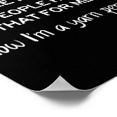 Funny Yarn Person Knitting Crochet Humor Gift For Poster (Ecke)