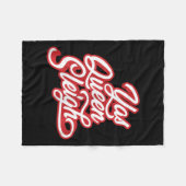 Funny Yas Queen Sleigh Fleecedecke (Vorderseite (Horizontal))