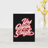 Funny Yas Queen Sleigh Karte (Gelbe Blume)