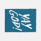 Funny Yay God Graphic Jesus Christian Religion Gif Fleecedecke (Vorderseite (Horizontal))