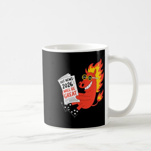 Funny Year Of The Horse – Chinese Zodiac New Year Kaffeetasse (Rechts)