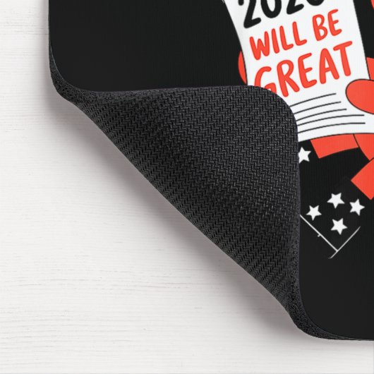 Funny Year Of The Horse – Chinese Zodiac New Year Mousepad (Ecke)