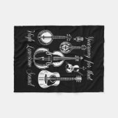 Funny Yearn für diese einsame High Sound Musik Fleecedecke (Vorderseite (Horizontal))