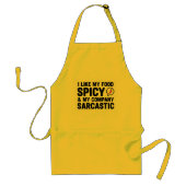 Funny Yellow Apron - Spicy Food & Sarcastic  Schürze (Vorne)