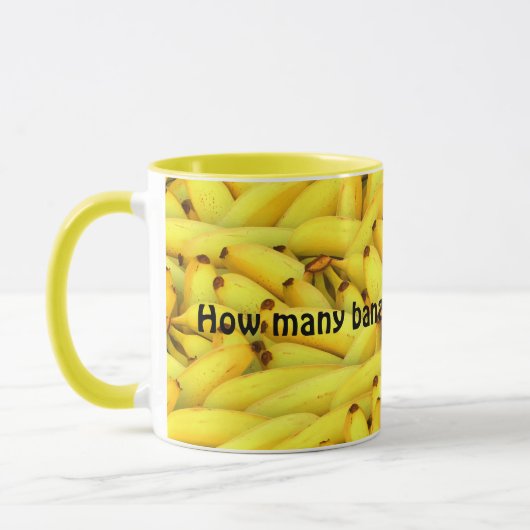 Funny Yellow Bananas Muster Kaffee Tasse (Links)