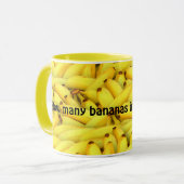Funny Yellow Bananas Muster Kaffee Tasse (Vorderseite Links)
