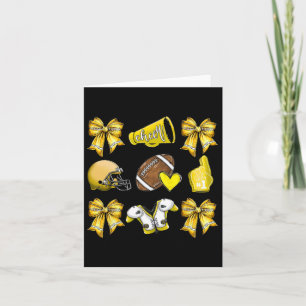 Funny Yellow Cheer Coquette Football Mama Women Gi Karte