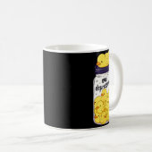 Funny Yellow Duck Anti Depressant Jar Zoo Boys Gir Kaffeetasse (VorderseiteRechts)