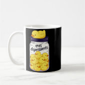 Funny Yellow Duck Anti Depressant Jar Zoo Boys Gir Kaffeetasse (Links)