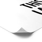 Funny Yellow Duck Capture Redewendungen Poster (Ecke)