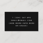 Funny Yellow Duck & Cocktail Lifeguard Beach Thema Visitenkarte (Rückseite)