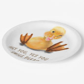 Funny Yellow Duck Paper Teller - Benutzerdefiniert (Schrägansicht)